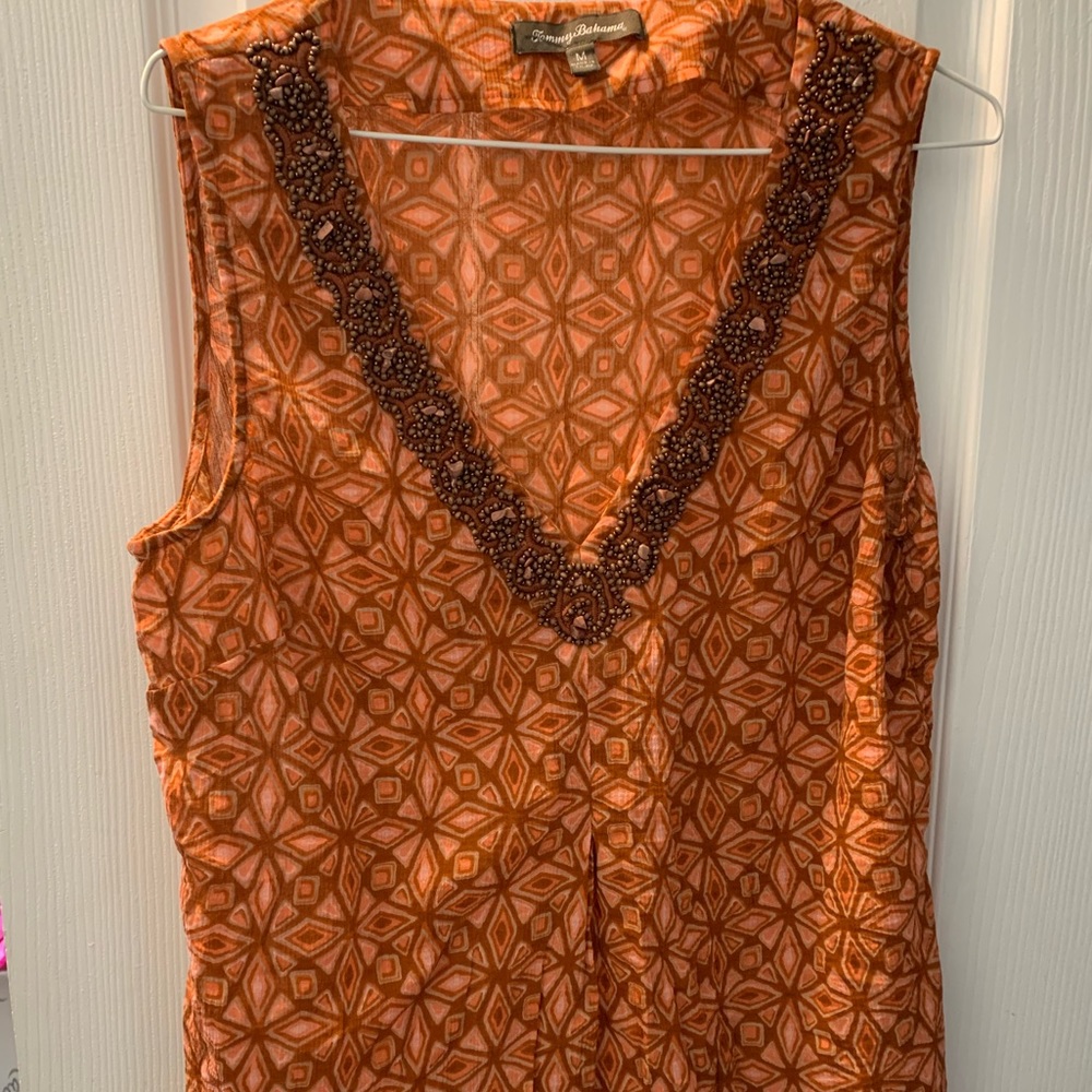 EUC Tommy Bahama V Neck Tank Top